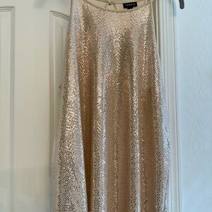 Torrid Gold Sequin Blouse